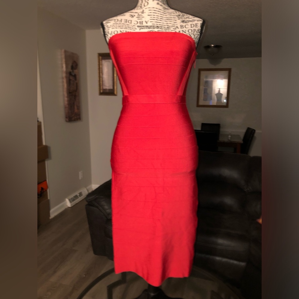 NWT Red Bebe Tube Dress